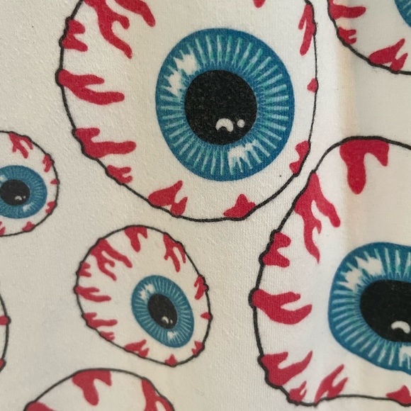 Mishka Eyeball White Leggings Keep Watch - Picture 4 of 5